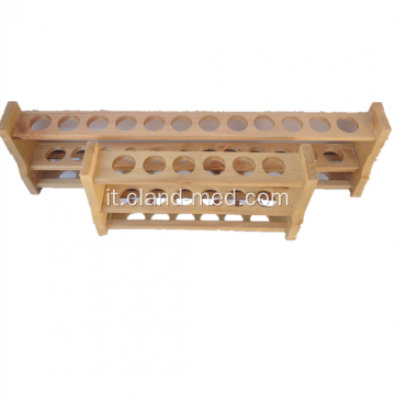 Rack per provette in legno di alta gamma